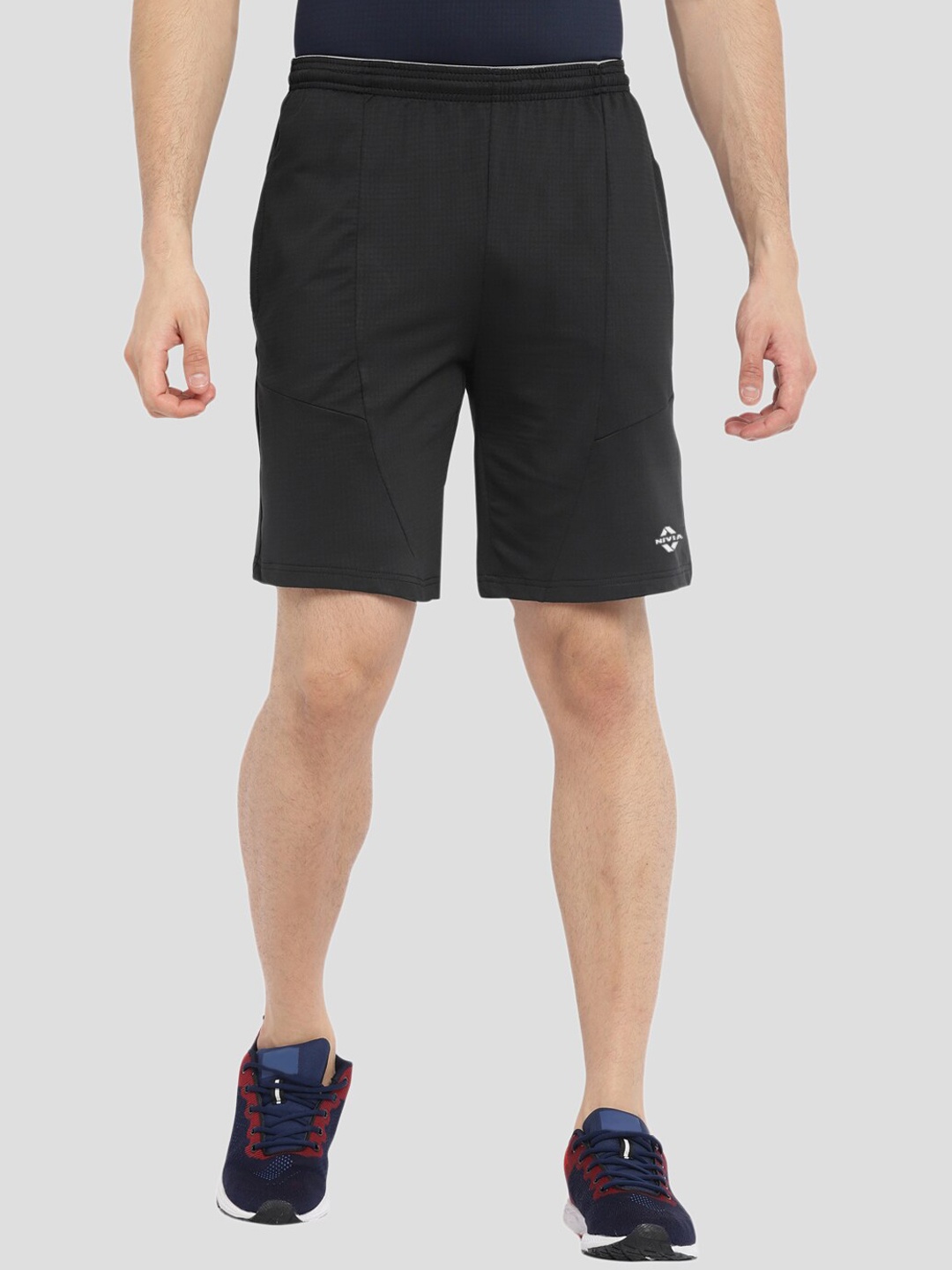 

NIVIA Men Mid-Rise Training or Gym Sports Shorts, Black