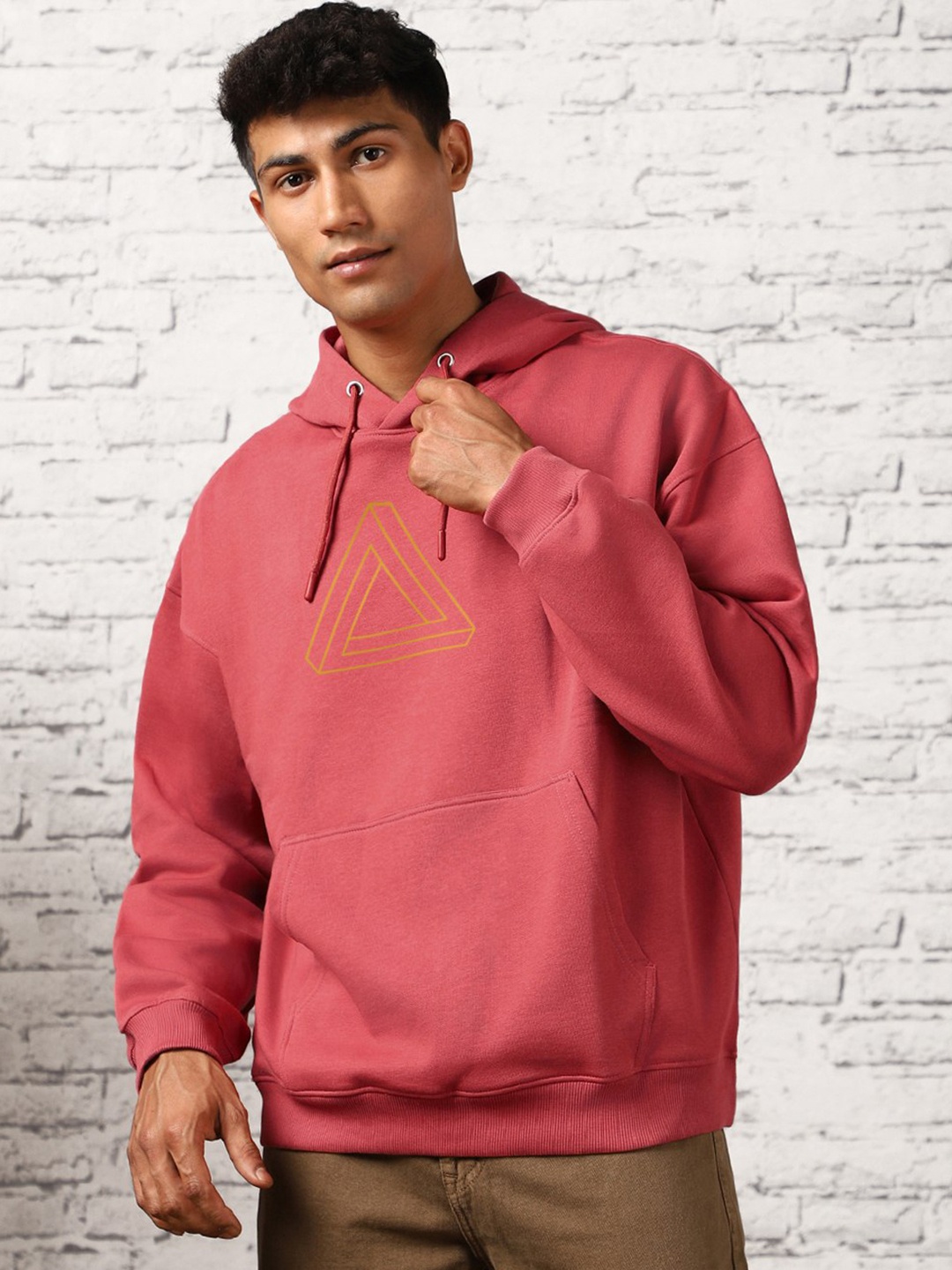 

NOBERO Hooded Fleece Pullover Sweatshirt, Maroon