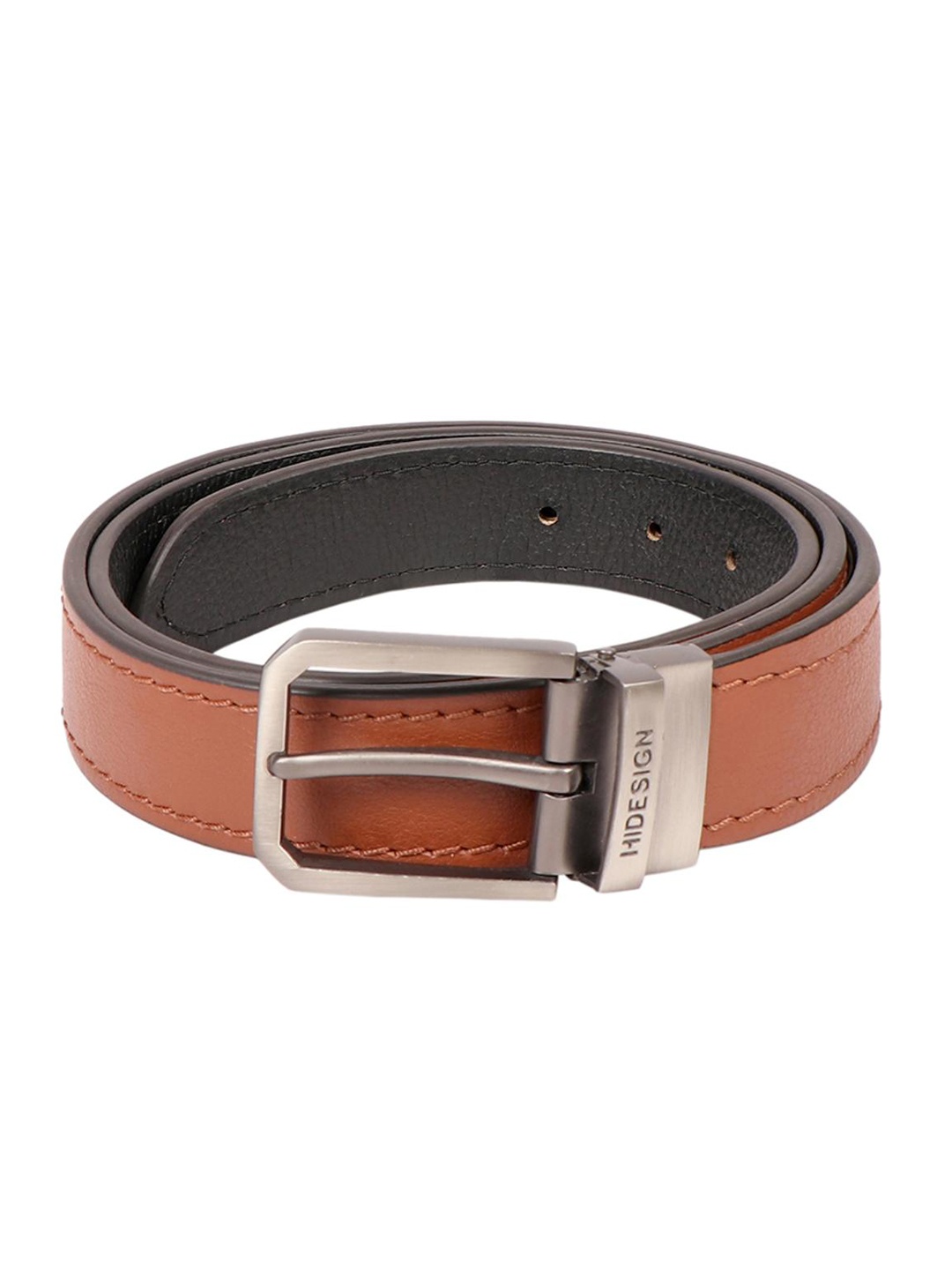 

Hidesign Men Leather Reversible Belt, Tan