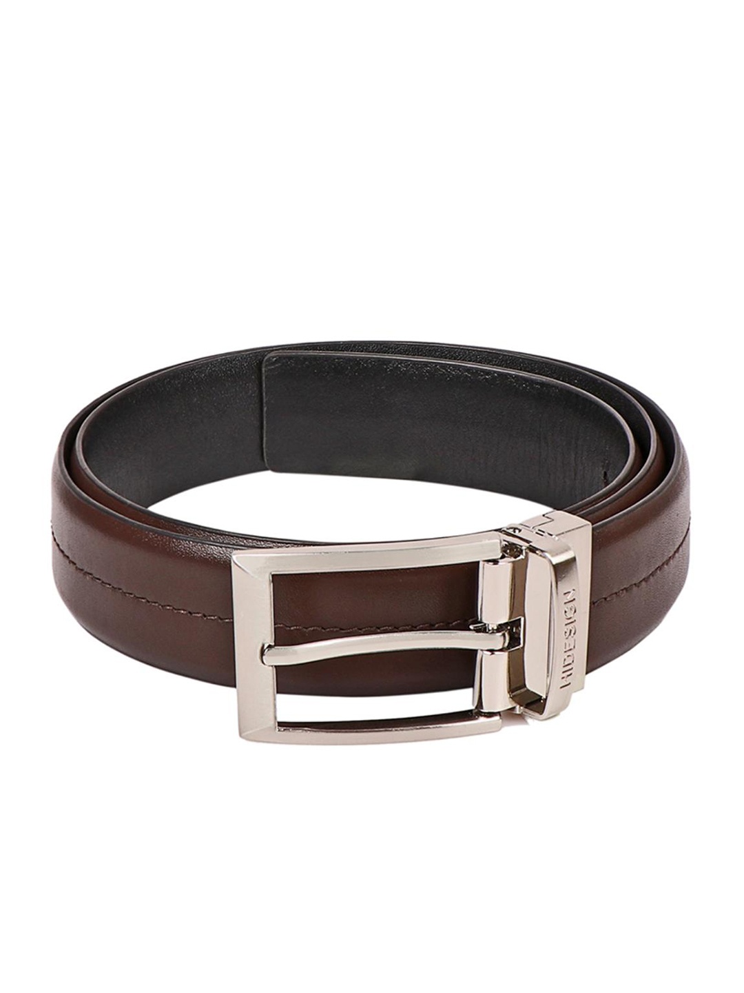 

Hidesign Men Reversible Leather Belt, Brown