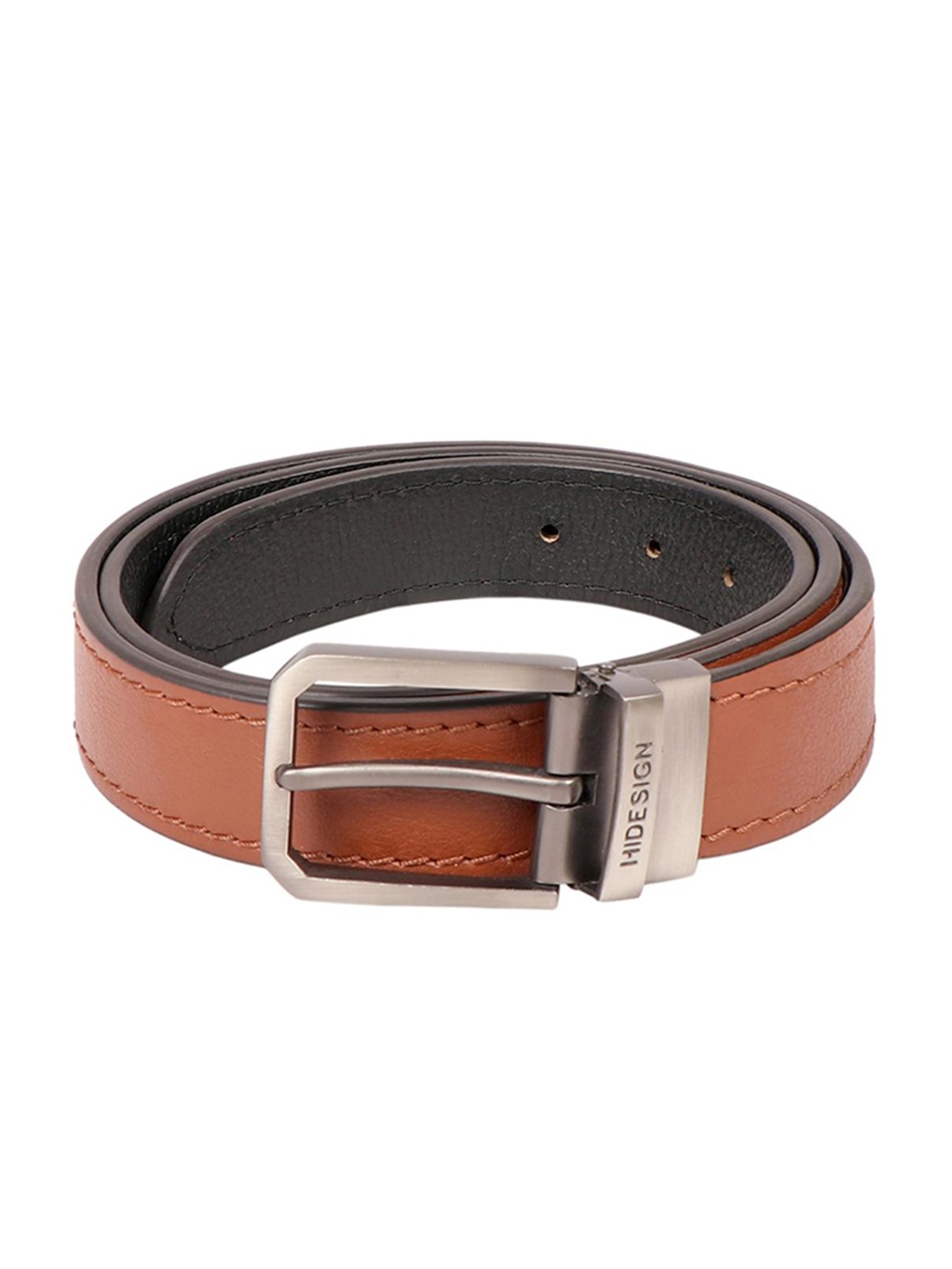 

Hidesign Men Leather Reversible Formal Belt, Tan