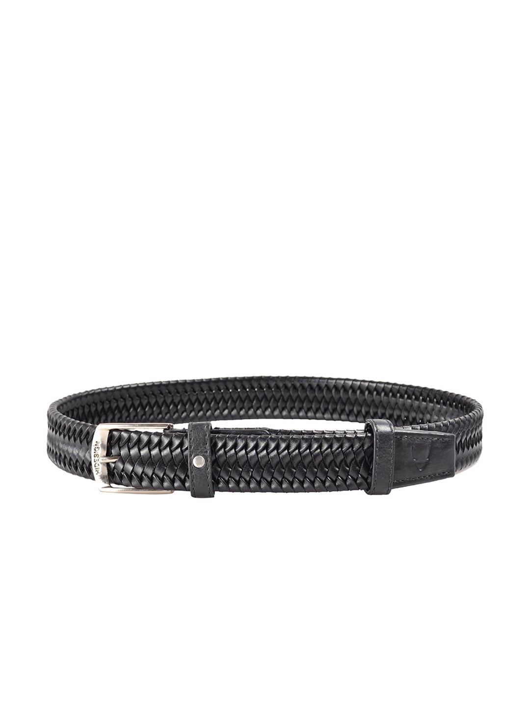 

Hidesign Men Braided Leather Belt, Black