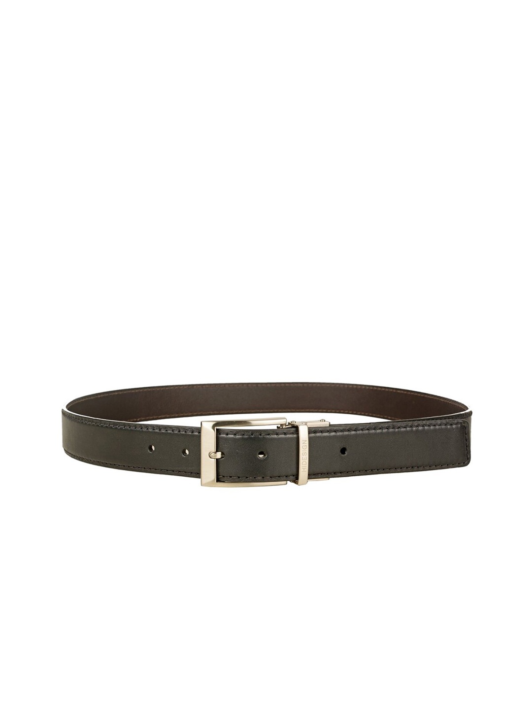 

Hidesign Men Leather Reversible Formal Belt, Black