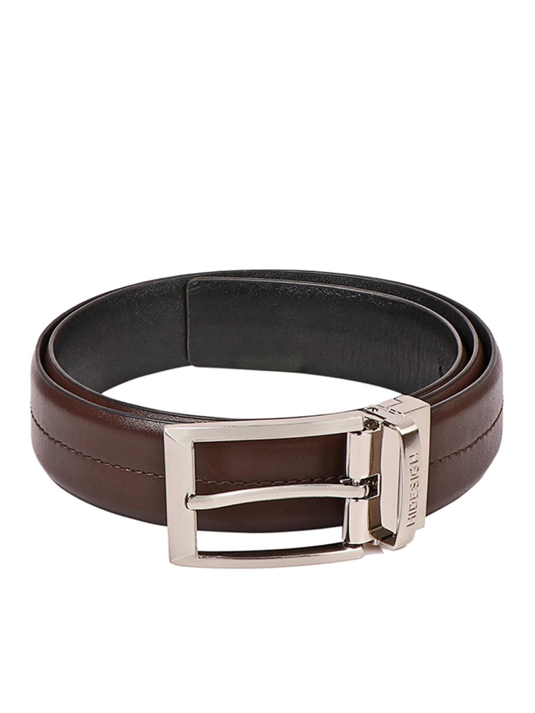 

Hidesign Men Leather Formal Belt, Brown