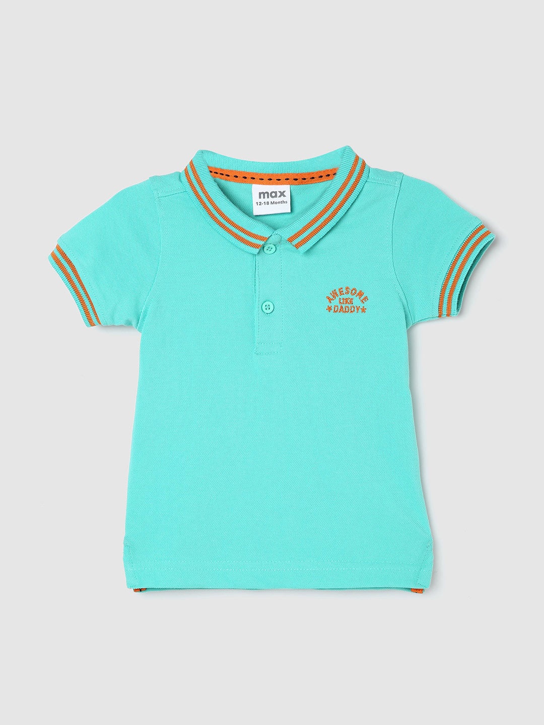 

max Boys Polo Collar T-shirt, Blue