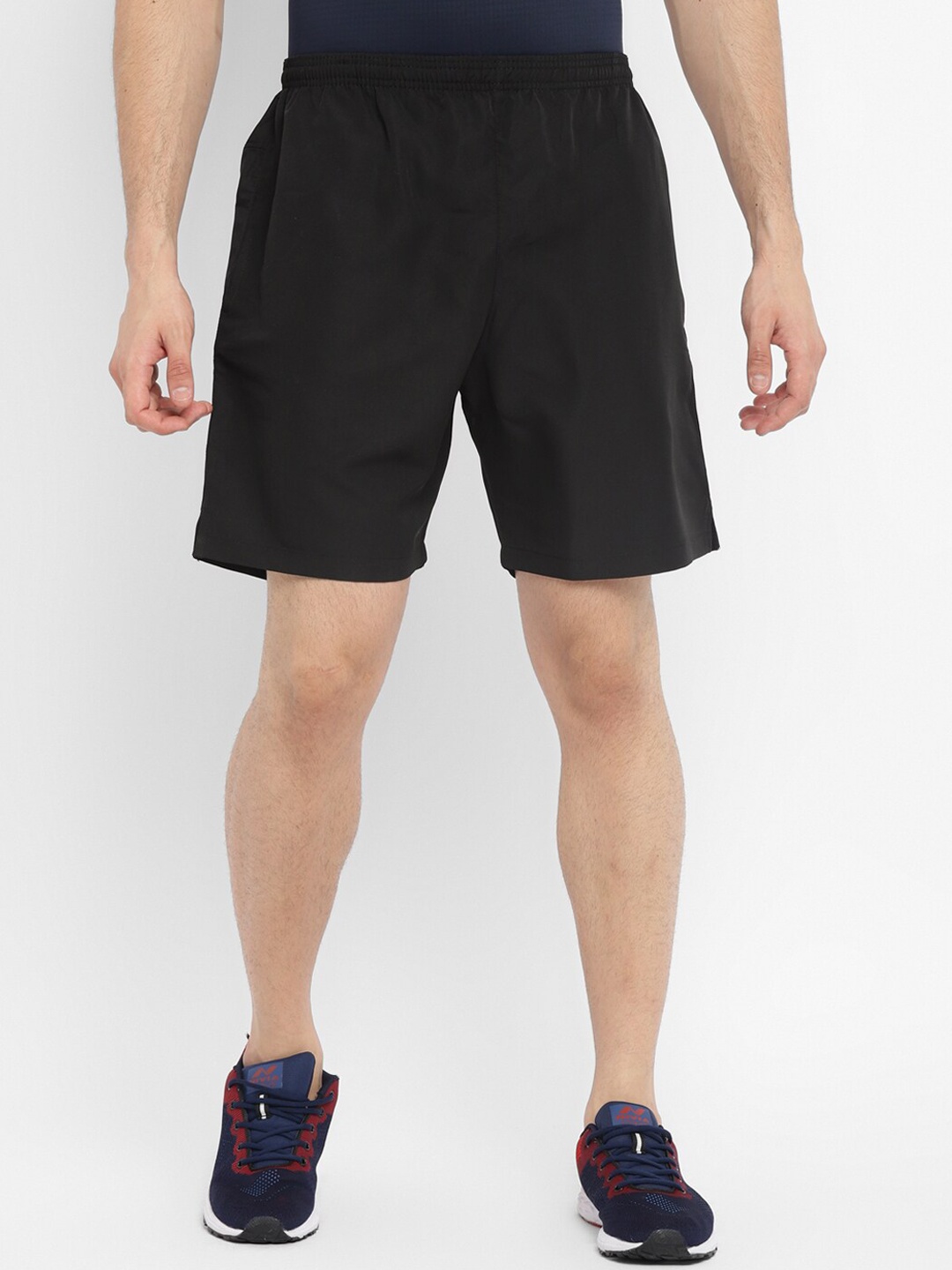 NIVIA Men Mid-Rise Training or Gym Sports Shorts, Black