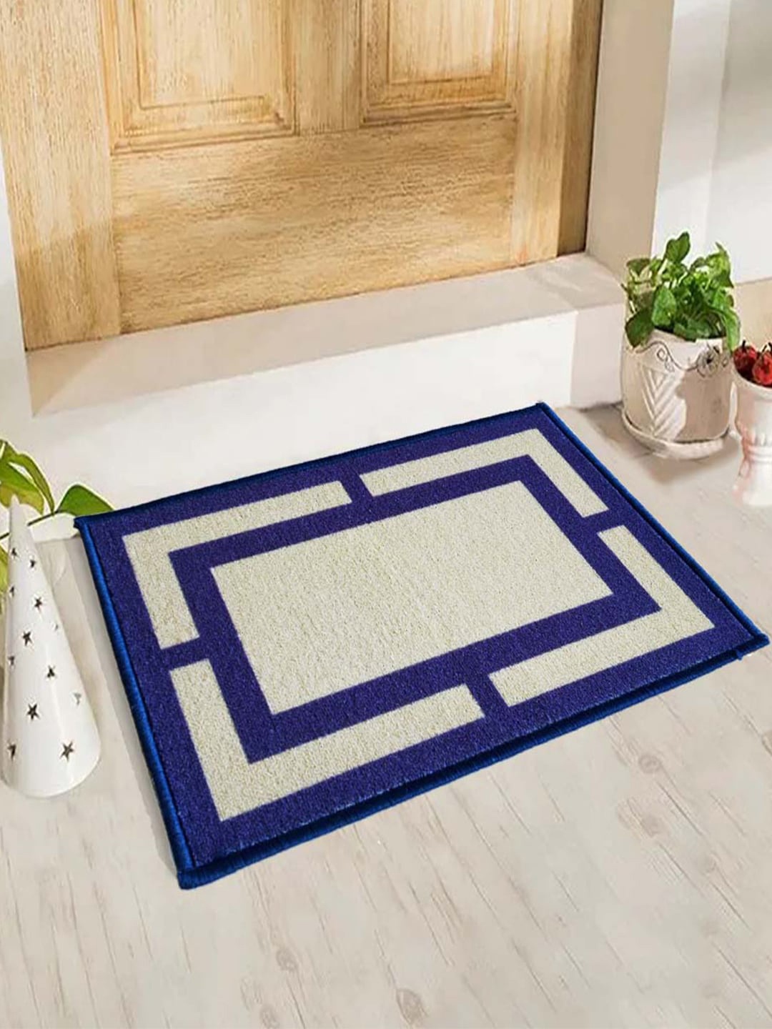 

Matz and More Blue & Beige Anti-Slip Doormat