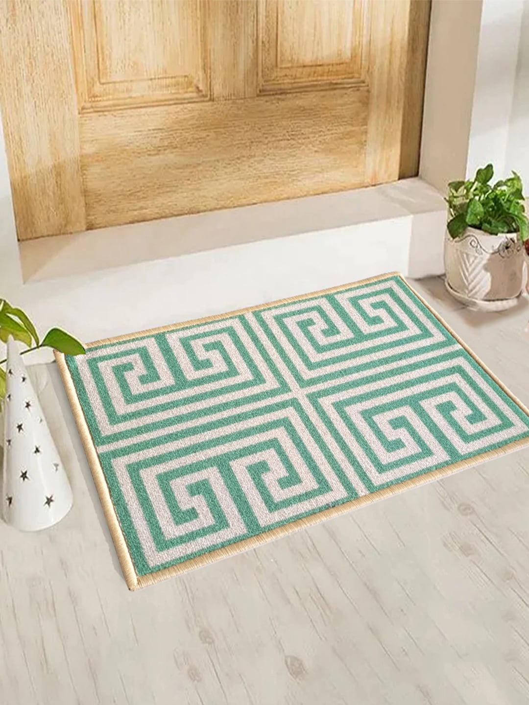 

Matz and More Green & Beige Anti-Slip Doormat