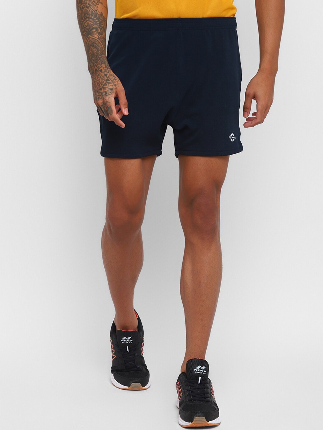 

NIVIA Men Training or Gym Sports Shorts, Navy blue