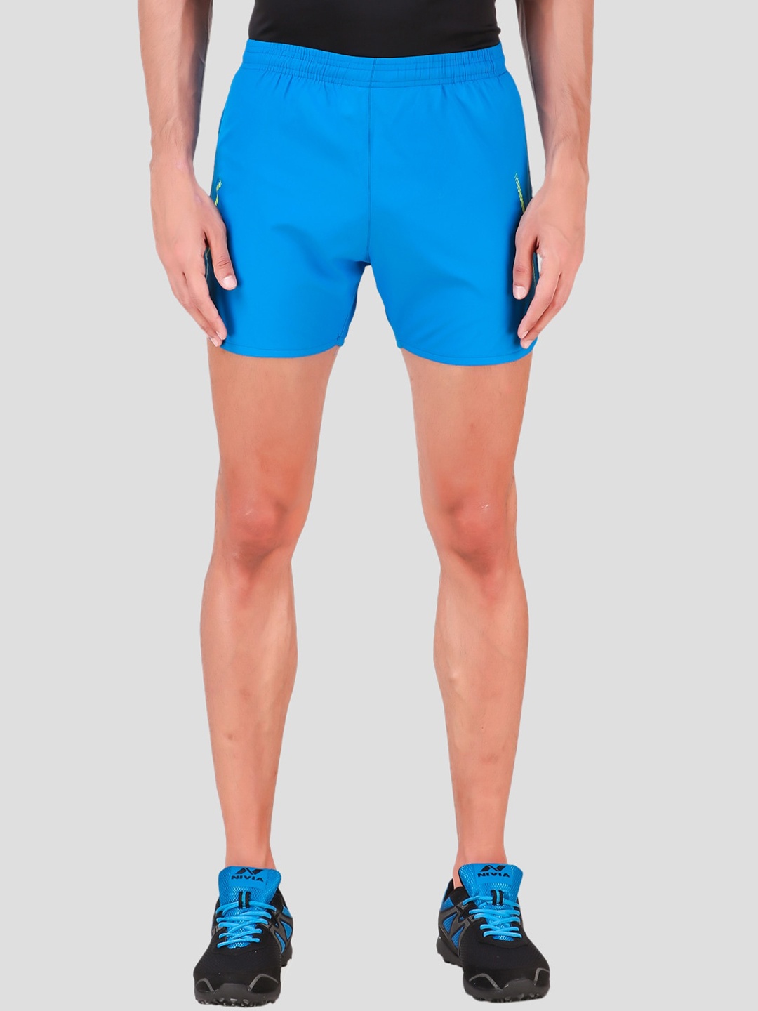 

NIVIA Men Slim Fit Training or Gym Sports Shorts, Blue
