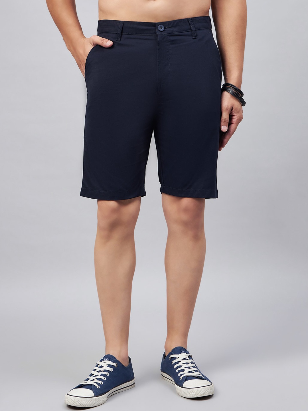 

STUDIO NEXX Men Mid-Rise Shorts, Navy blue