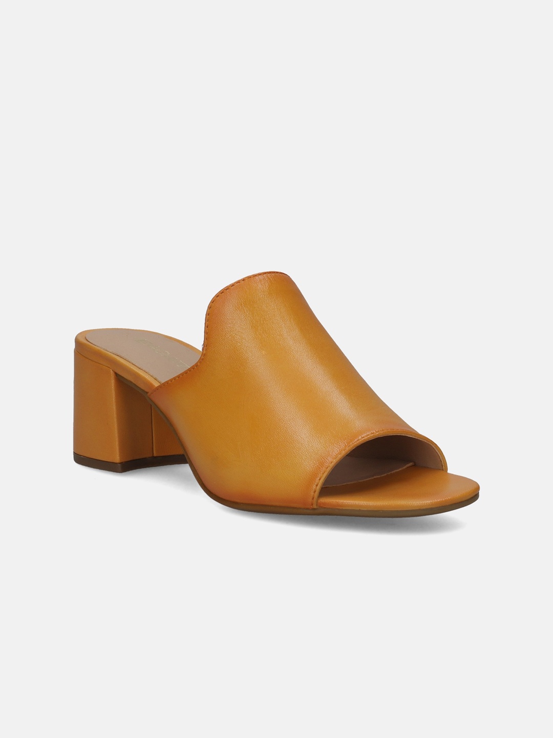 

BAGATT Vaiana Leather Block Heels, Yellow