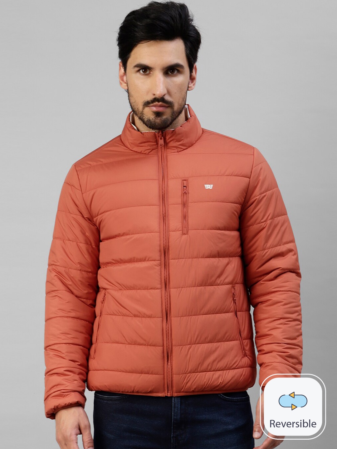 

Royal Enfield Reversible Puffer Jacket, Orange