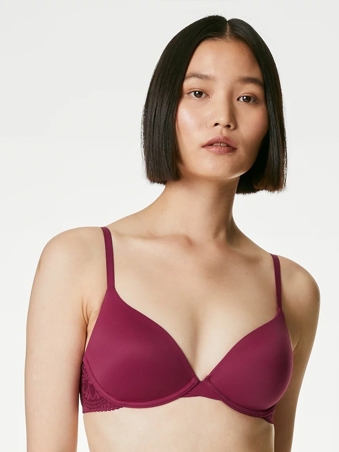 

Marks & Spencer Full Coverage Underwired Lightly Padded Bra, Magenta