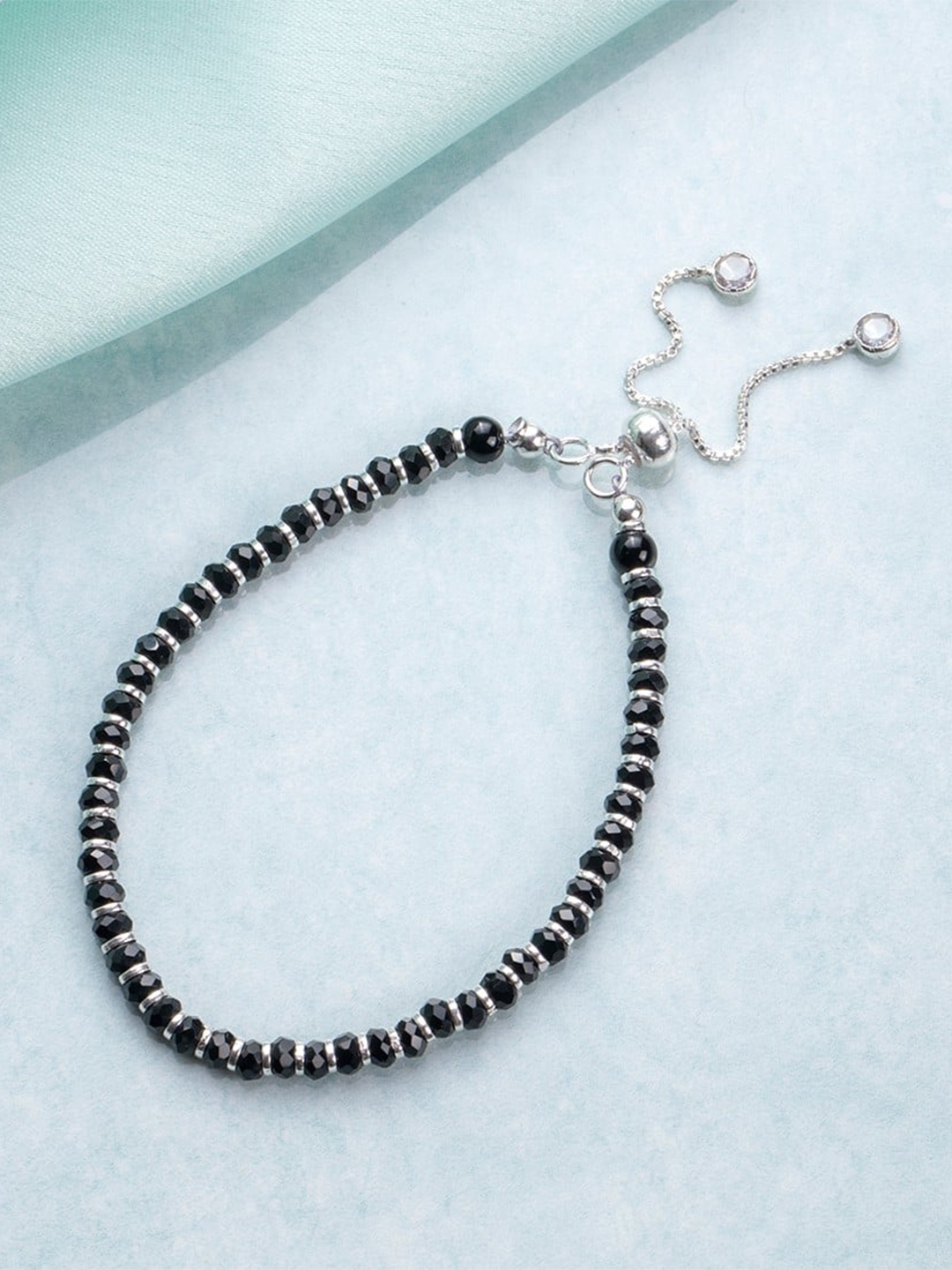 

Zavya Sterling Silver Rhodium-Plated Wraparound Bracelet