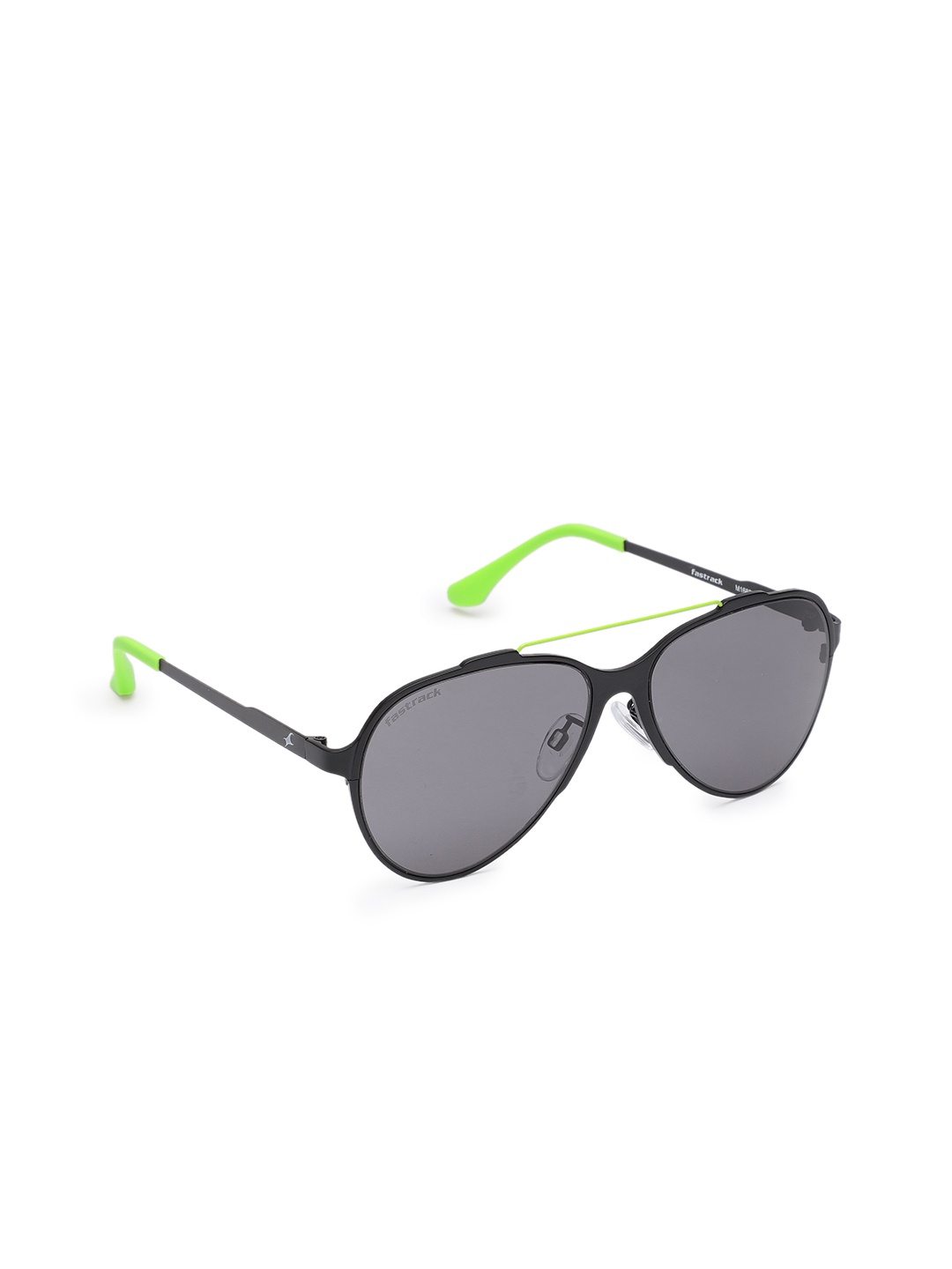 

Fastrack Men Oval Sunglasses M168BK3, Black