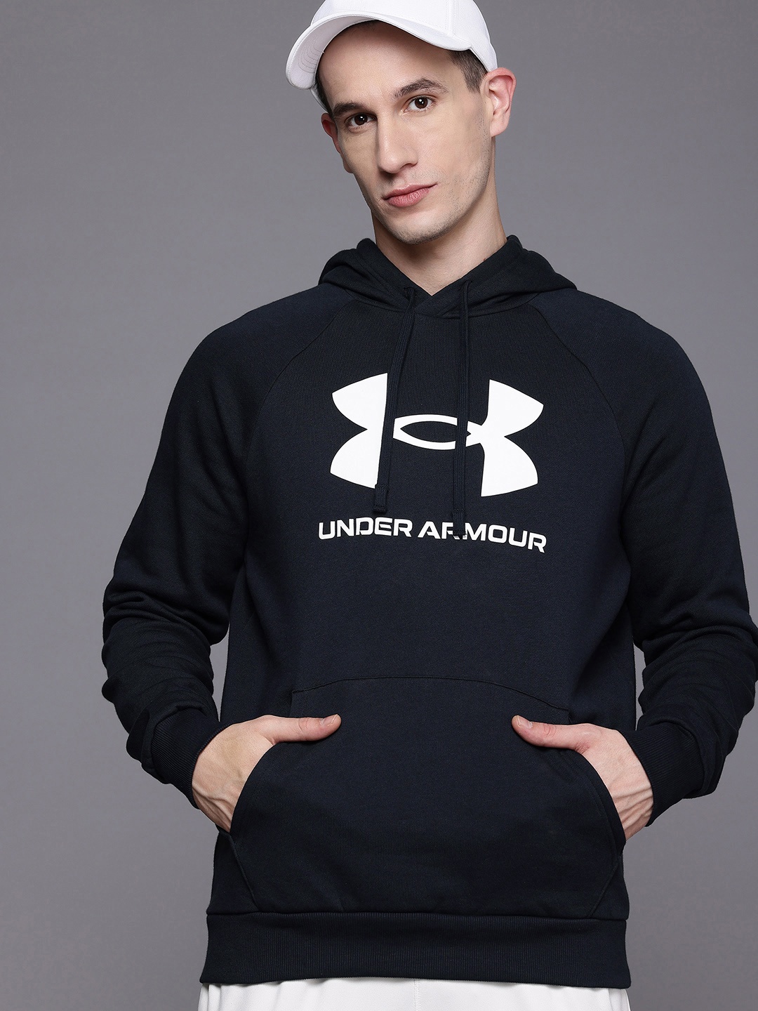 

UNDER ARMOUR Rival Fleece Logo Hoodie, Black