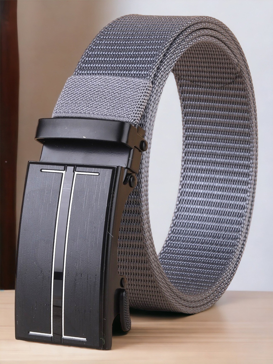 

Roadster Men Textured Belt, Grey