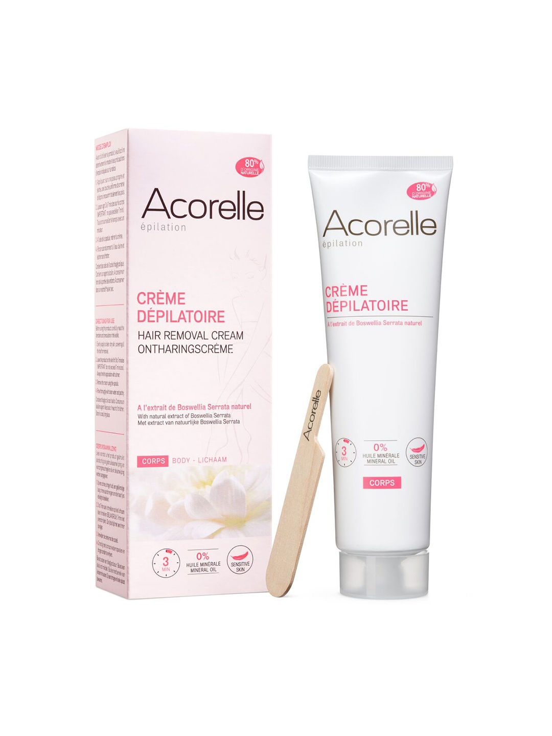 

Acorelle Epilation Full Body Hair Removal Cream For Sensitive Skin - 150ml, Pink