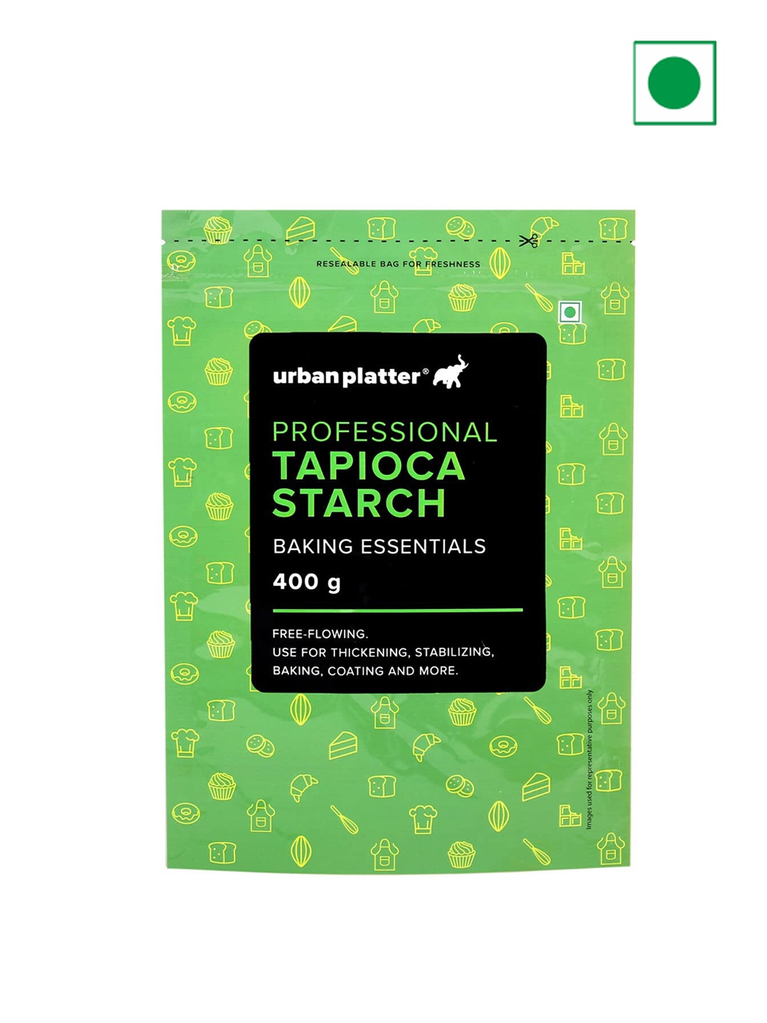 

URBAN PLATTER Tapioca Starch Powder-400 gms, White