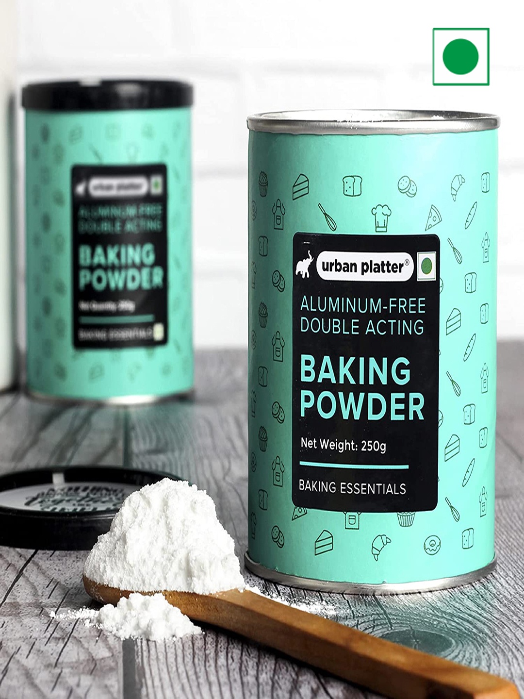 

URBAN PLATTER Aluminum Free Baking Powder-250 gms, White