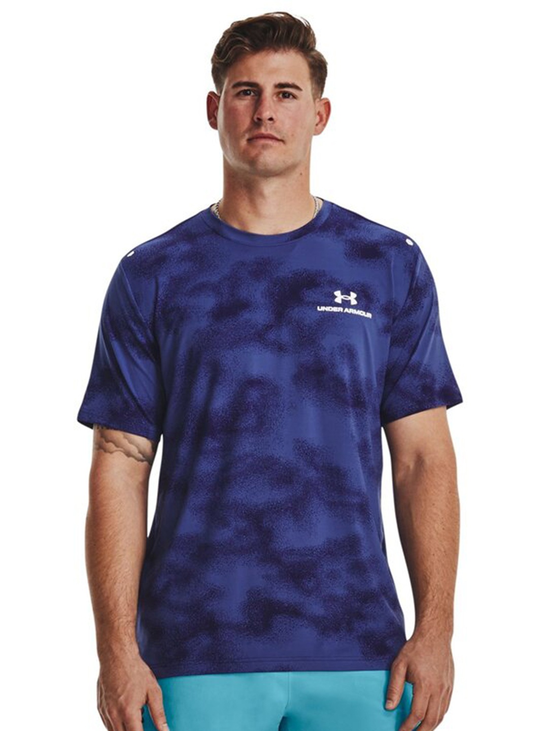 

UNDER ARMOUR Rush Energy Printed Short Sleeeves T-Shirt, Blue