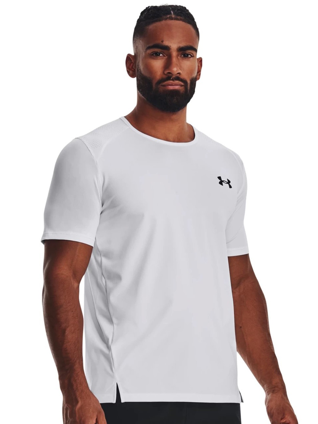 

UNDER ARMOUR Armourprint Short Sleeves Slim-Fit T-Shirt, White