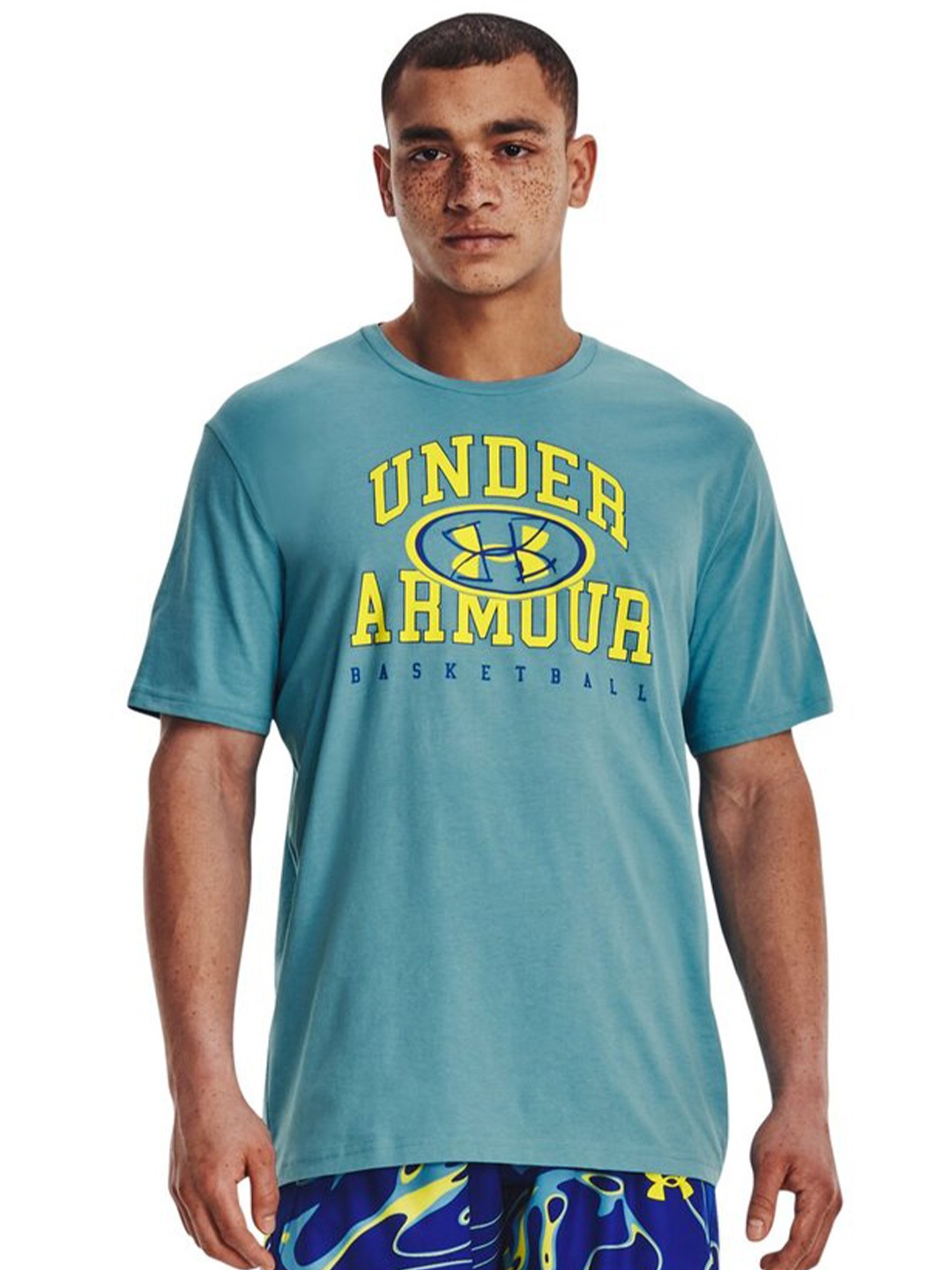 

UNDER ARMOUR Typography Printed T-Shirt, Blue