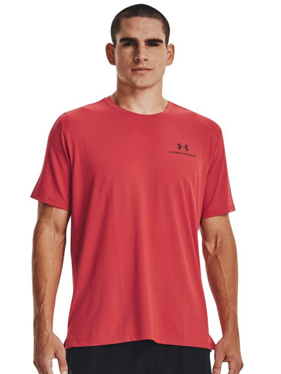 

UNDER ARMOUR Round Neck Slim-Fit T-Shirt, Red