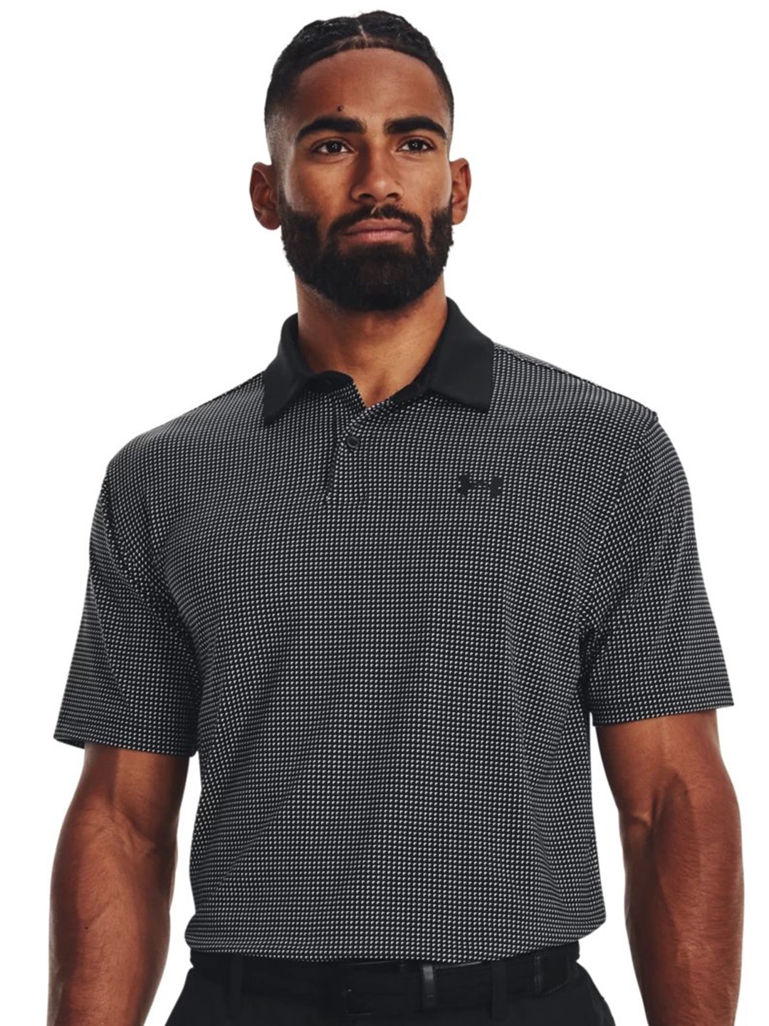 

UNDER ARMOUR T2G Printed Polo T-Shirt, Black