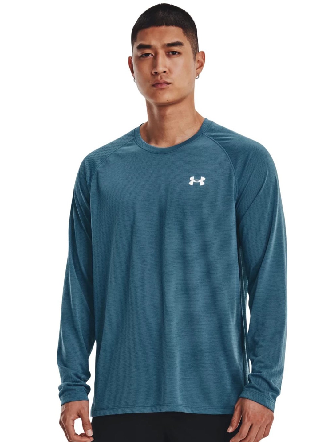 

UNDER ARMOUR Round Neck Slim-Fit T-Shirt, Blue
