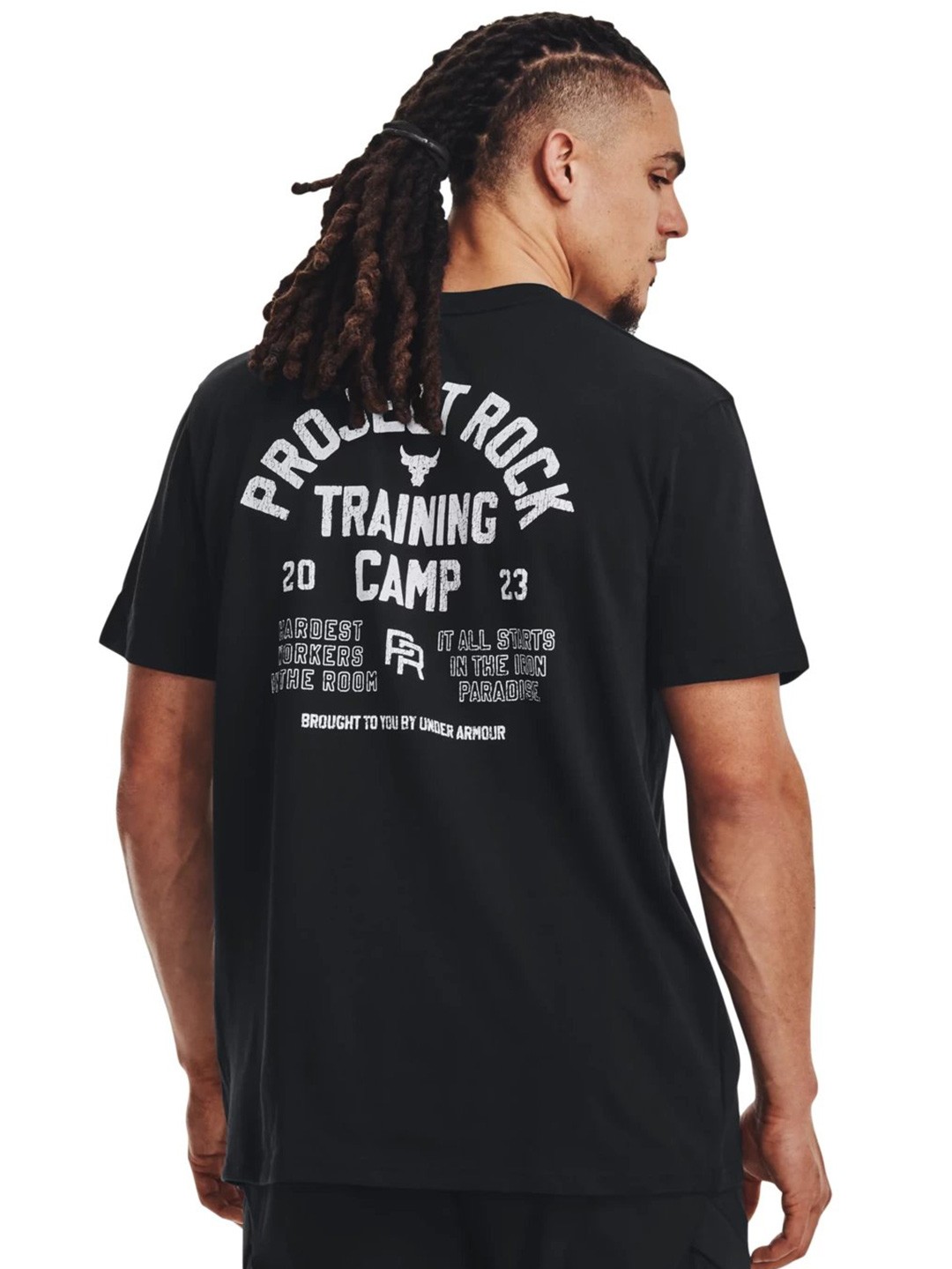 

UNDER ARMOUR Typography Printed T-Shirt, Black