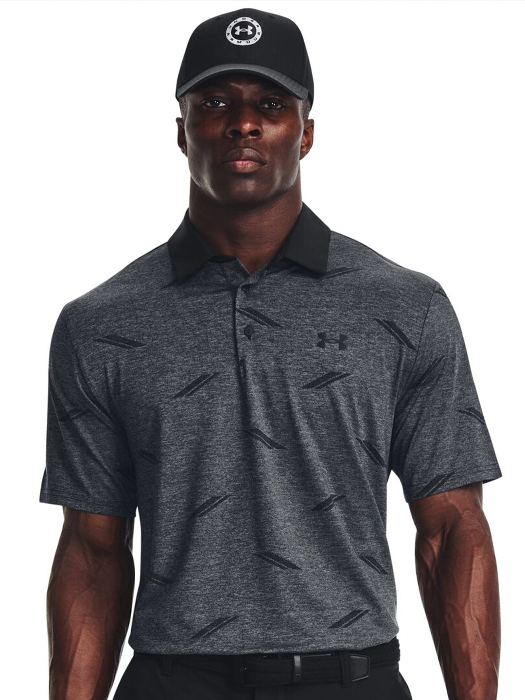 

UNDER ARMOUR Self-Design T-Shirt, Black