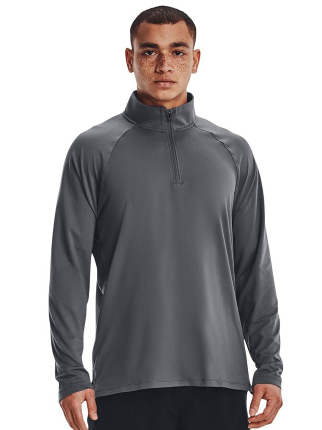

UNDER ARMOUR High Neck Slim-Fit T-Shirt, Grey