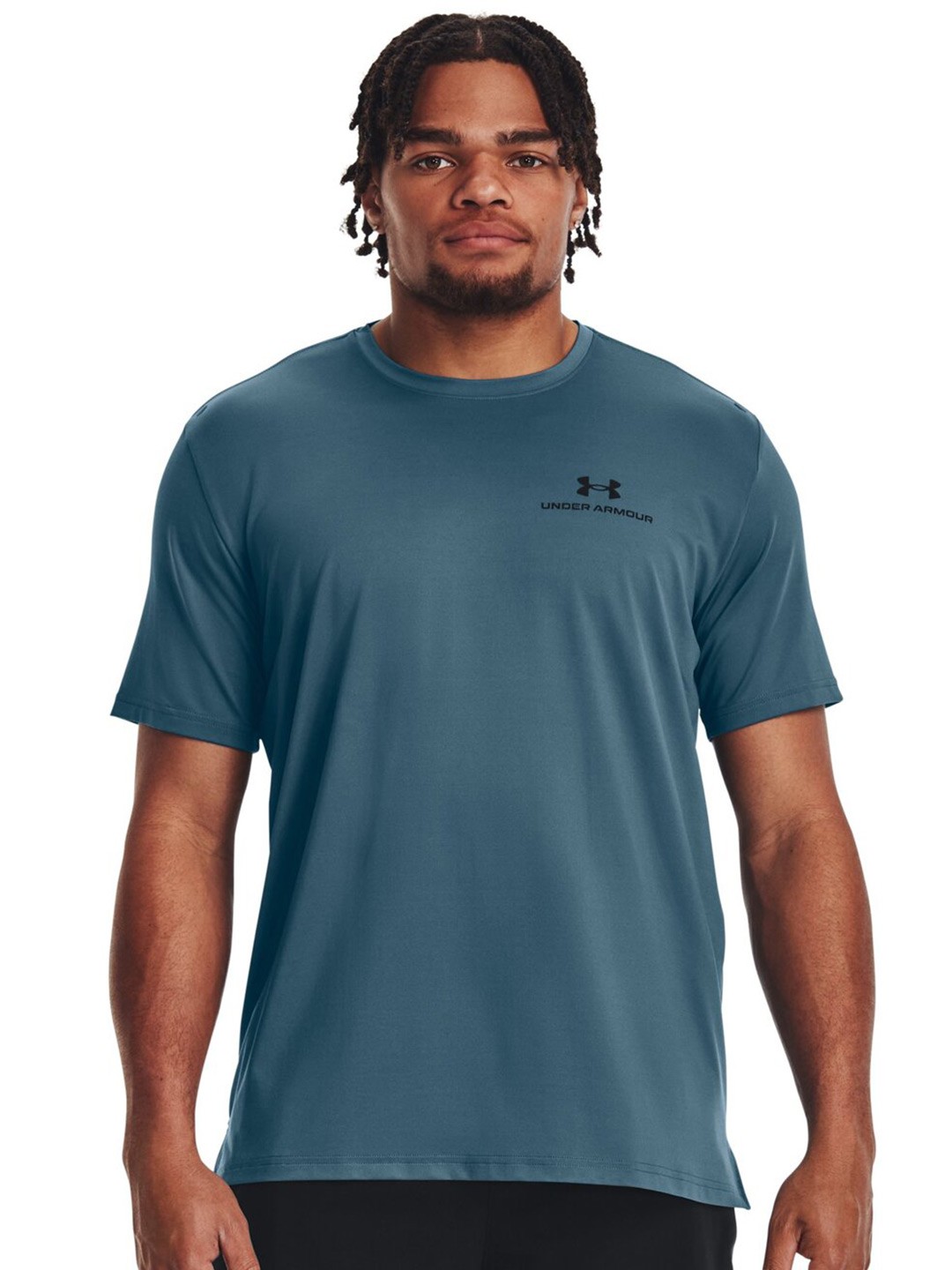 

UNDER ARMOUR Rush Energy Short Sleeves Round Neck T-Shirt, Blue