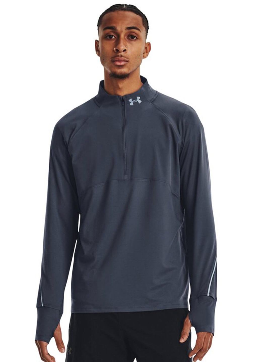 

UNDER ARMOUR Qualifier Run Pullover Sweatshirt, Grey