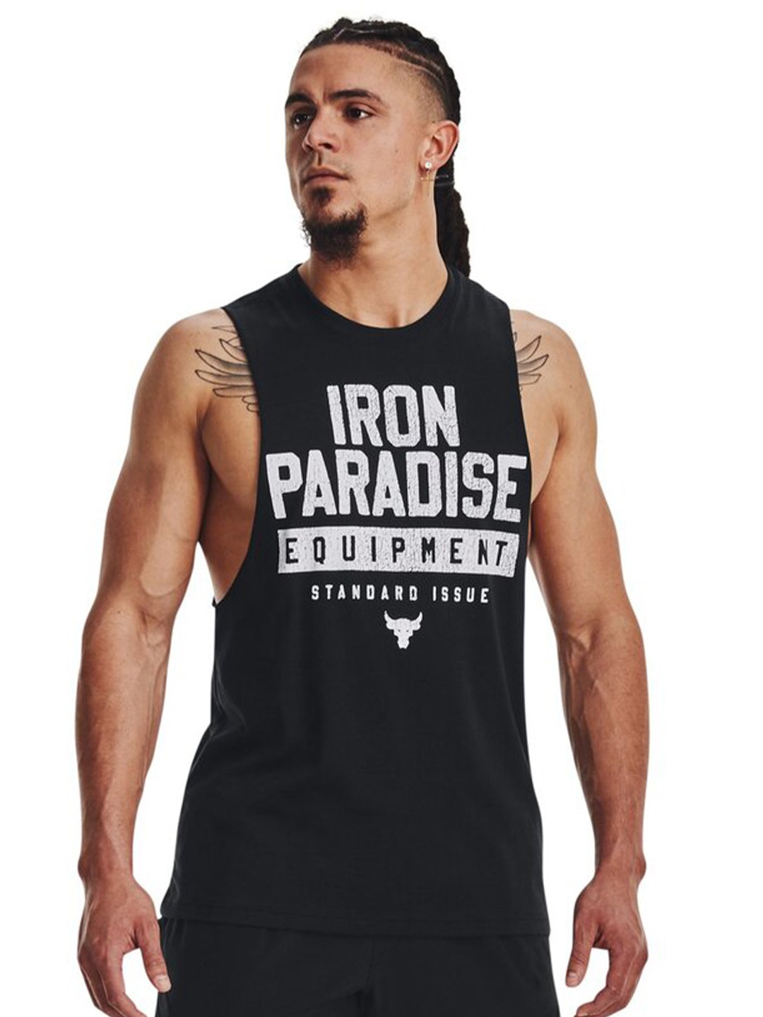

UNDER ARMOUR Typography Printed T-shirt, Black