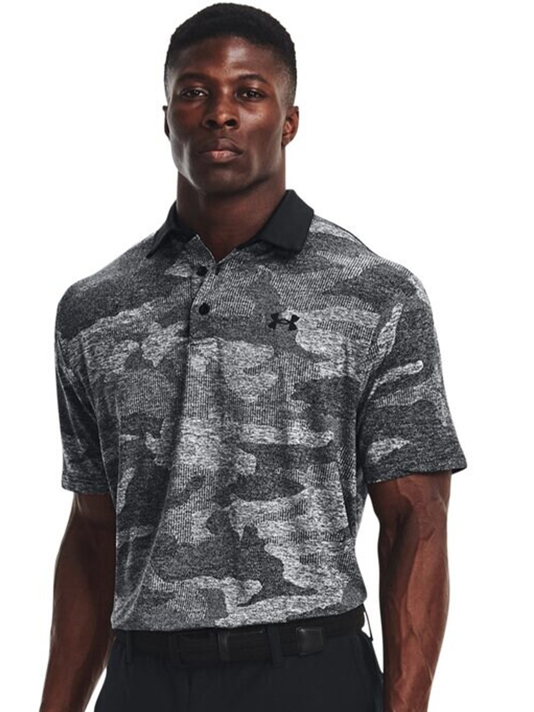 

UNDER ARMOUR Self-Design T-Shirt, Black