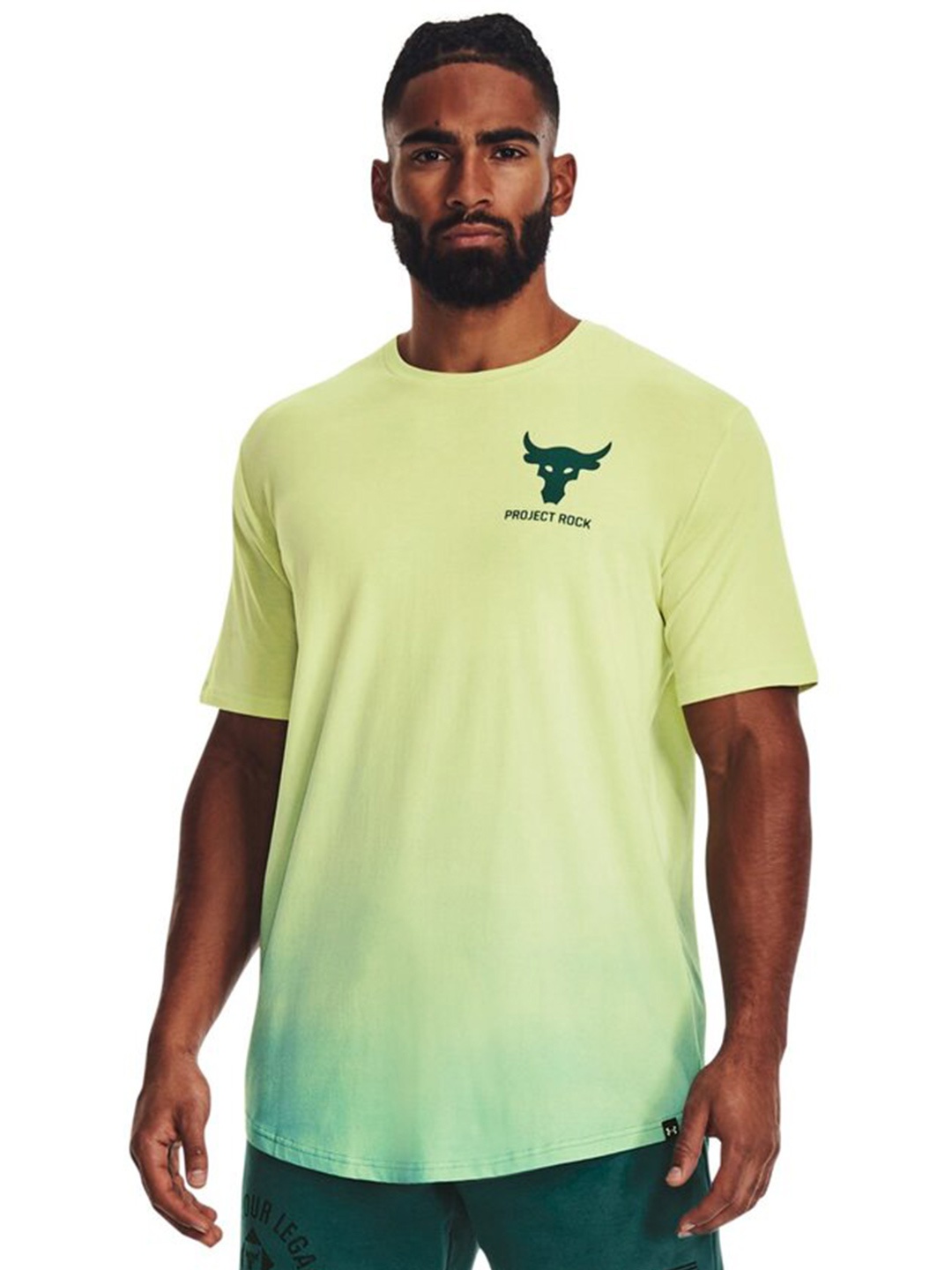 

UNDER ARMOUR Round Neck T-Shirt, Green