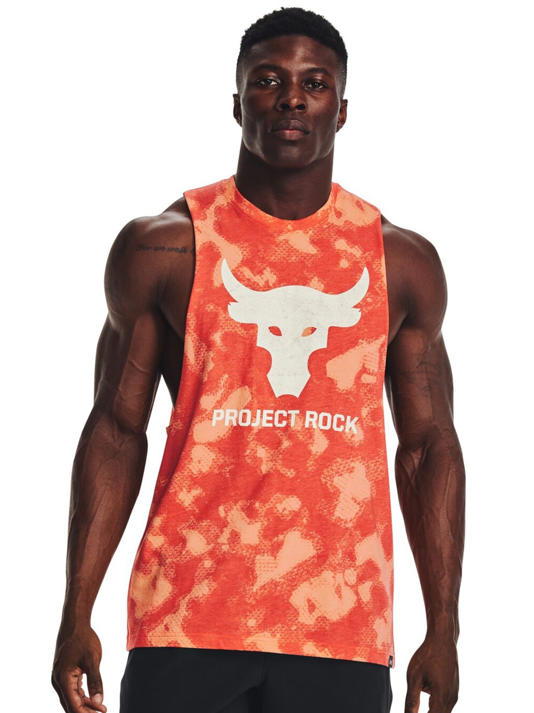 

UNDER ARMOUR Graphic Printed T-Shirt, Orange