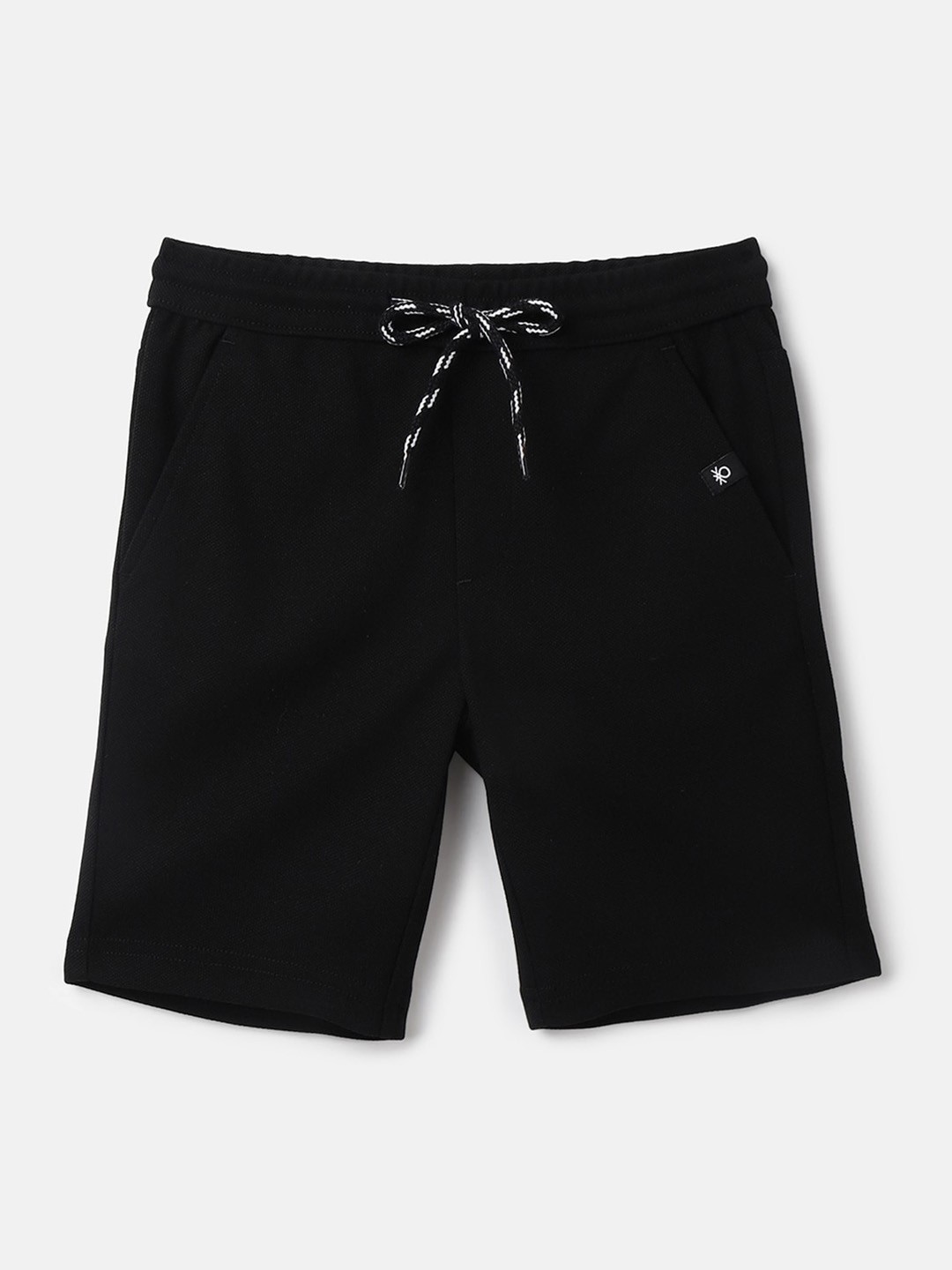 

United Colors of Benetton Boys Mid-Rise Shorts, Black