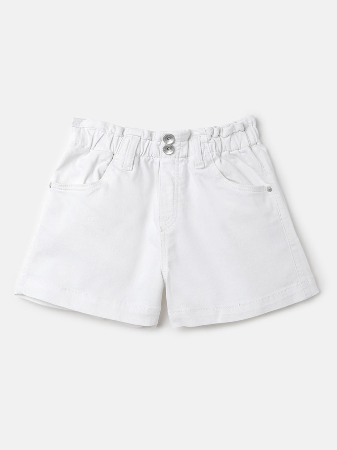 

United Colors of Benetton Girls Denim Shorts, White