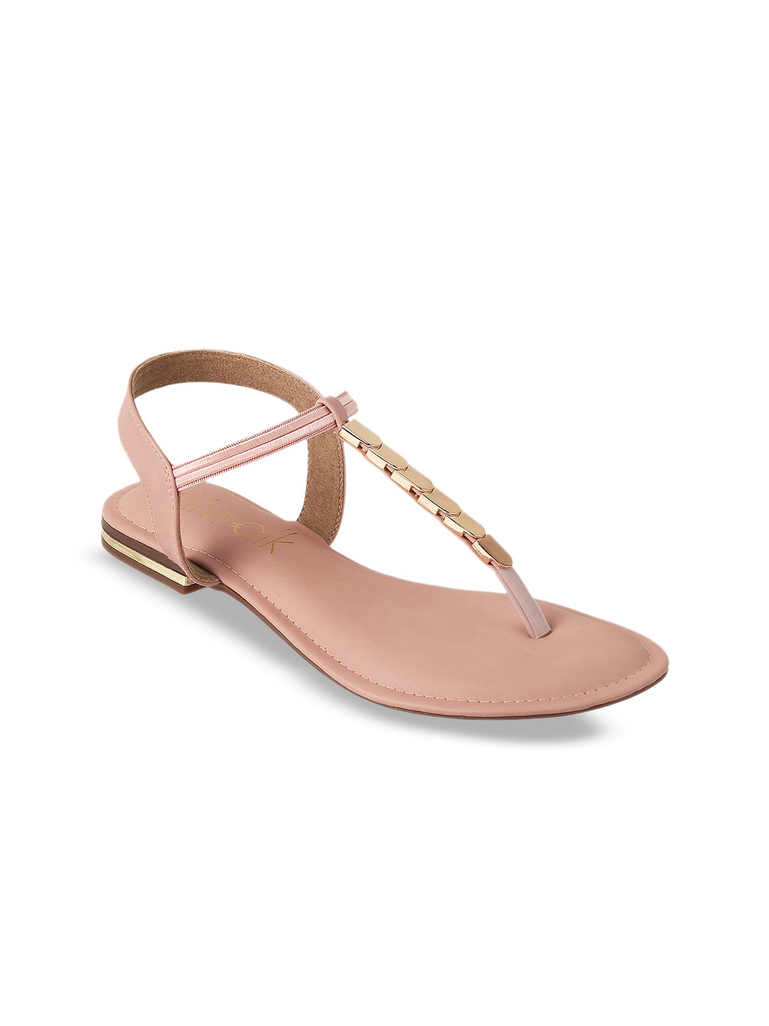 

Catwalk Studded T-Strap Flats, Pink