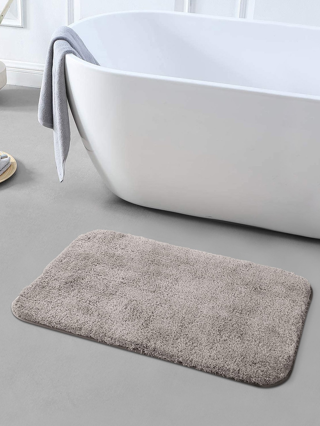 

OBSESSIONS Grey 2300 GSM Anti-Skid Bath Rug