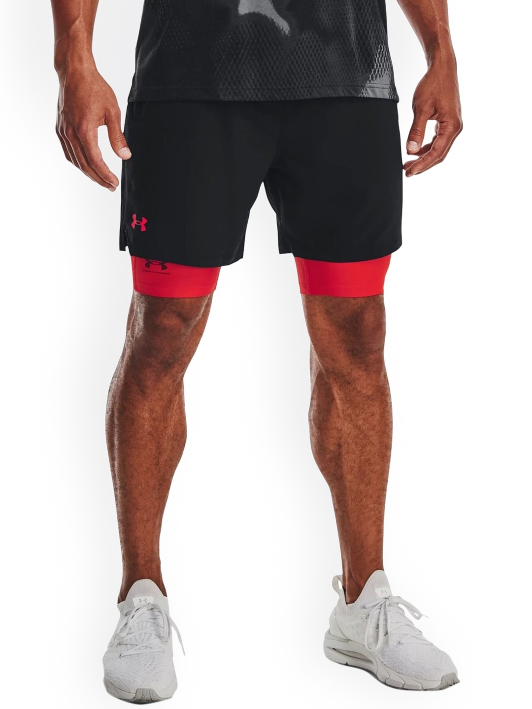 

UNDER ARMOUR Men Mid-Rise Sports Shorts, Black