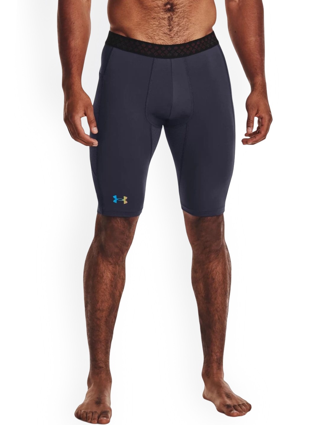 

UNDER ARMOUR Men SmartForm Rush Slim-Fit Sports Shorts, Grey