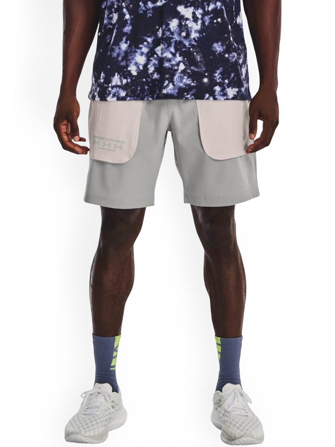 

UNDER ARMOUR Men Mid-Rise Sports Shorts, Grey
