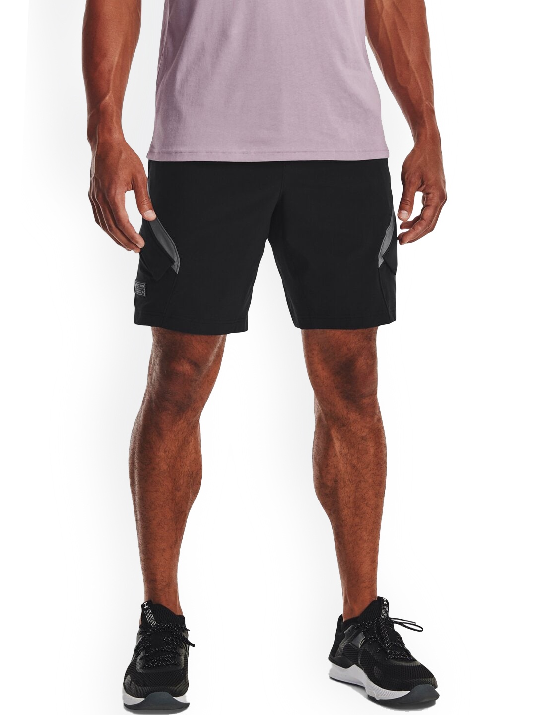 

UNDER ARMOUR Men Mid-Rise Project Rock Unstoppable Sports Shorts, Black