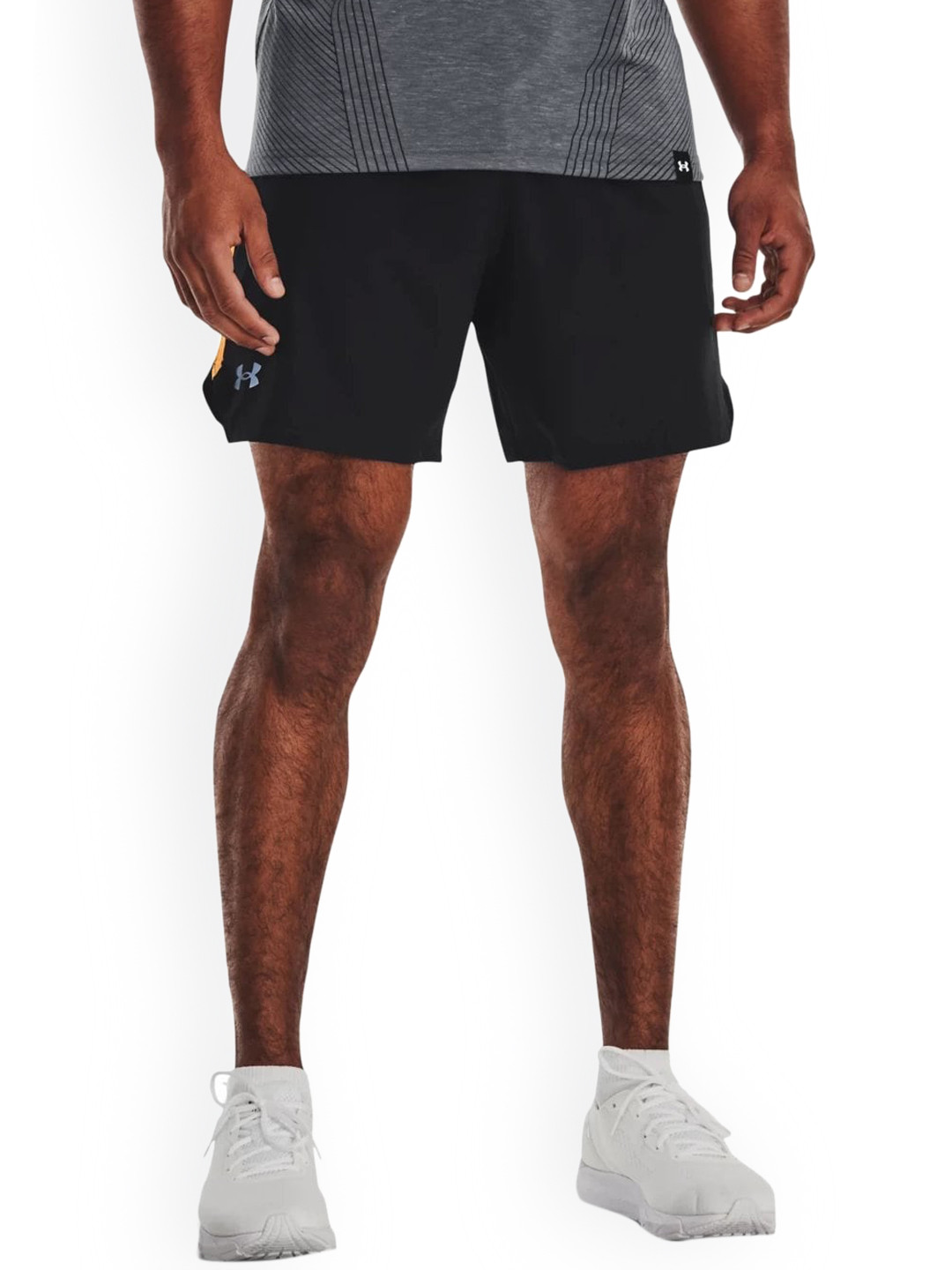 

UNDER ARMOUR Men Mid-Rise Slim-Fit Sports Shorts, Black