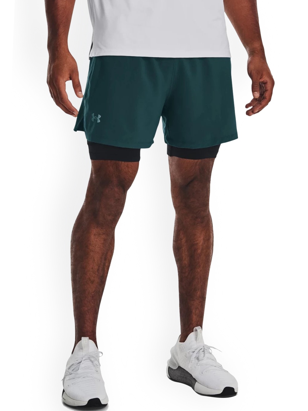 

UNDER ARMOUR Men Mid-Rise Slim-Fit Sports Shorts, Green